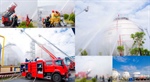 Firefighter drill at Dinh Vu LPG Terminal, Hai Phong